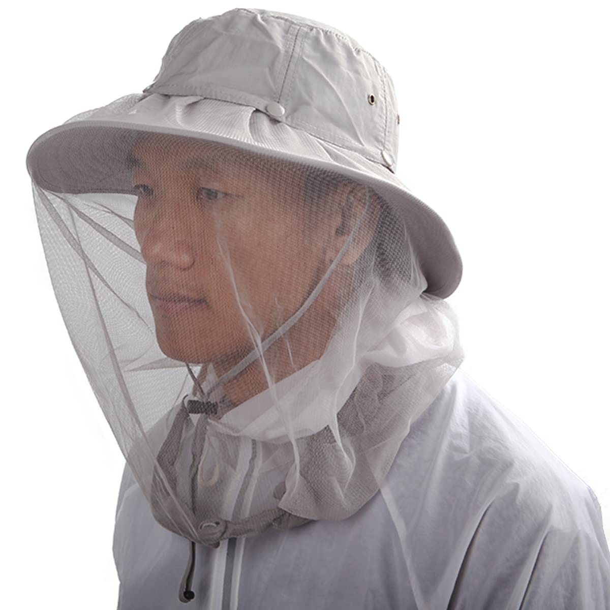 HunterBee Mosquito Netting Hat Fishing Veil Beekeeper Cap Bee Net Beekeeping Hood
