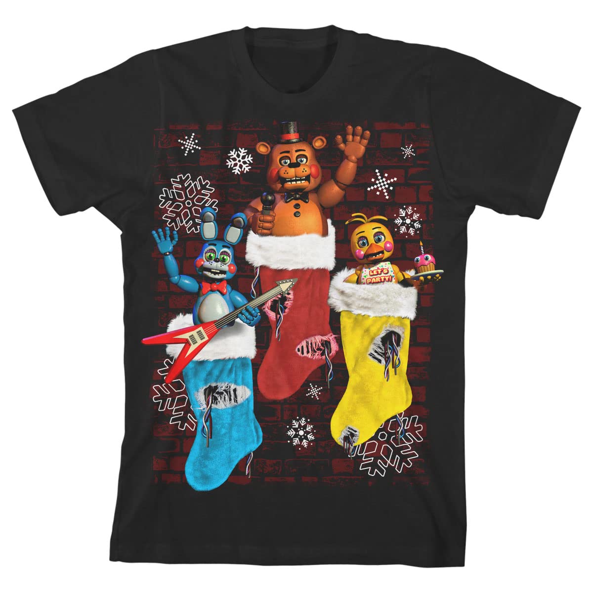 Five Nights at Freddy's Game Over - Maglietta a maniche corte, da ragazzo, colore: nero