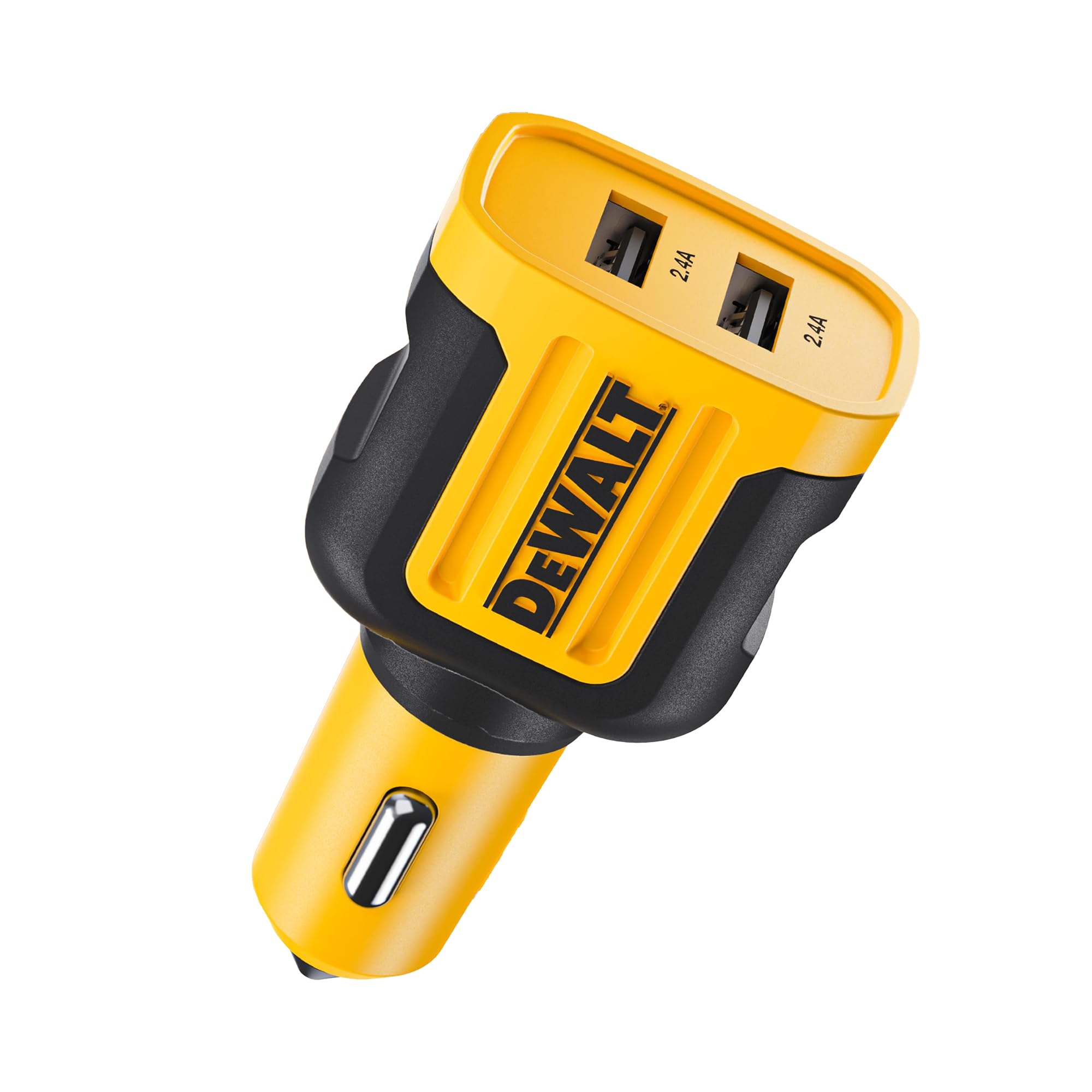 DEWALT Adaptateur Chargeur Voiture 24W USB, Allume-Cigare, Charge Rapide, Compatible iPhone, Samsung Galaxy, iPad