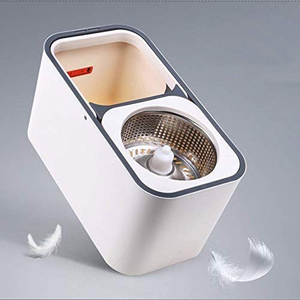 Mopa rotatoria， Cubo de trapeador giratorio, lavado a mano gratuito, doble accionamiento, trapeador húmedo y seco perezoso