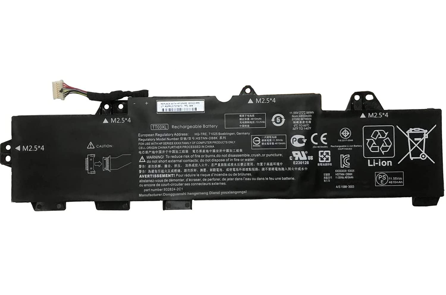 Hubei TT03XL 932824-2C1 933322-855 932824-421 HSTNN-LB8H HSTNN-DB8K Laptop Battery Replacement for HP EliteBook 850 G5 850 G6 ZBook 15U G5 15U G6