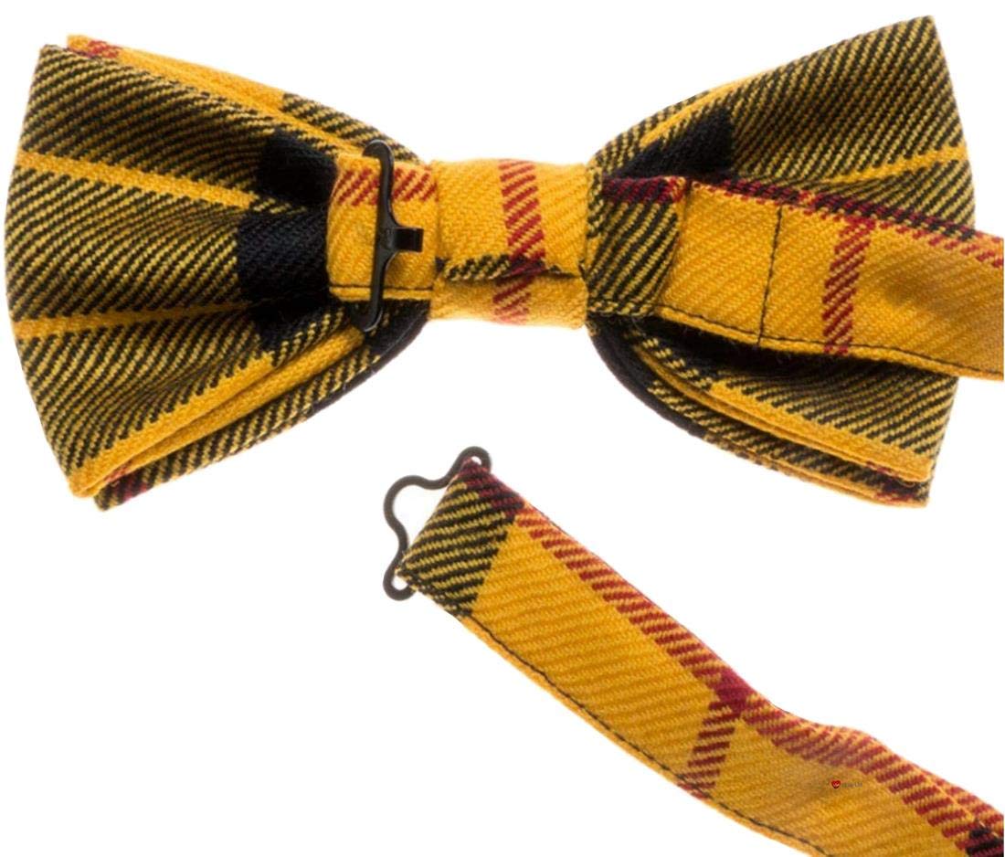 I LUV LTD Herren Fliege MacLeod Dress Modern Tartan Gewebte Vorgebundene Verstellbare Krawatte