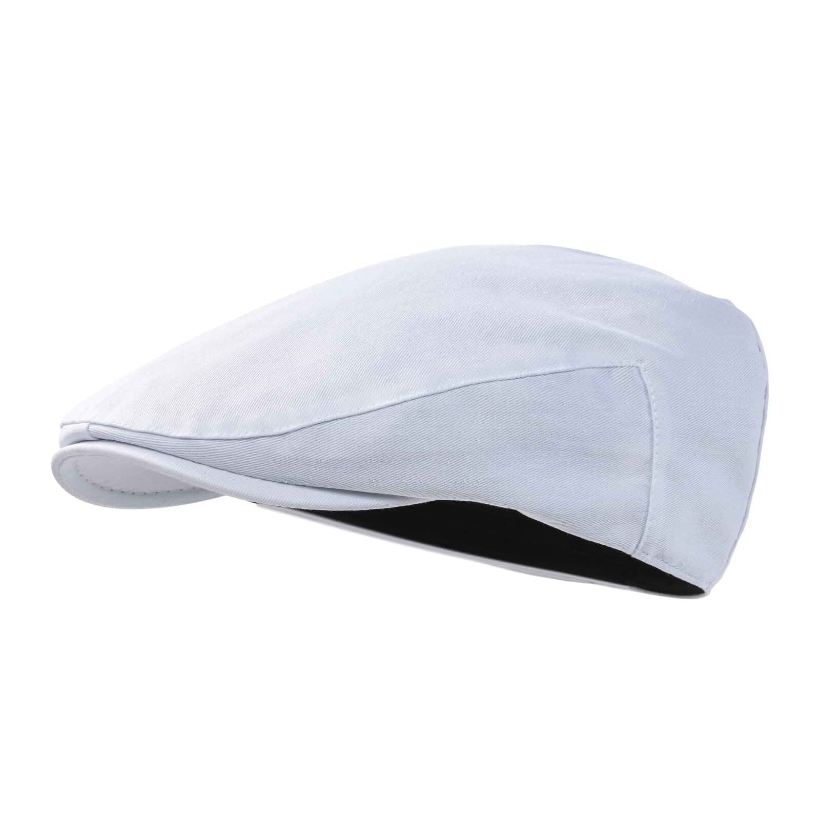 STARANCE Men Thin Cotton Gatsby Newsboy Cap Light thin cotton fabric for summer, breathable ivy scally cap, ideal for driving hot weather