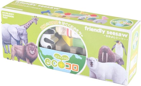 Amazon Etechmart 木製 なかよしシーソー 動物積み木 バランスゲーム おもちゃ バランスゲーム おもちゃ