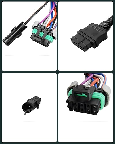 Miniatura 6 de LANDSIN Arnés de cableado de luz para quitanieves de 11 pines, arnés de cableado de luz lateral para vehículo Western SnowEx Plows Fisher Blizzard