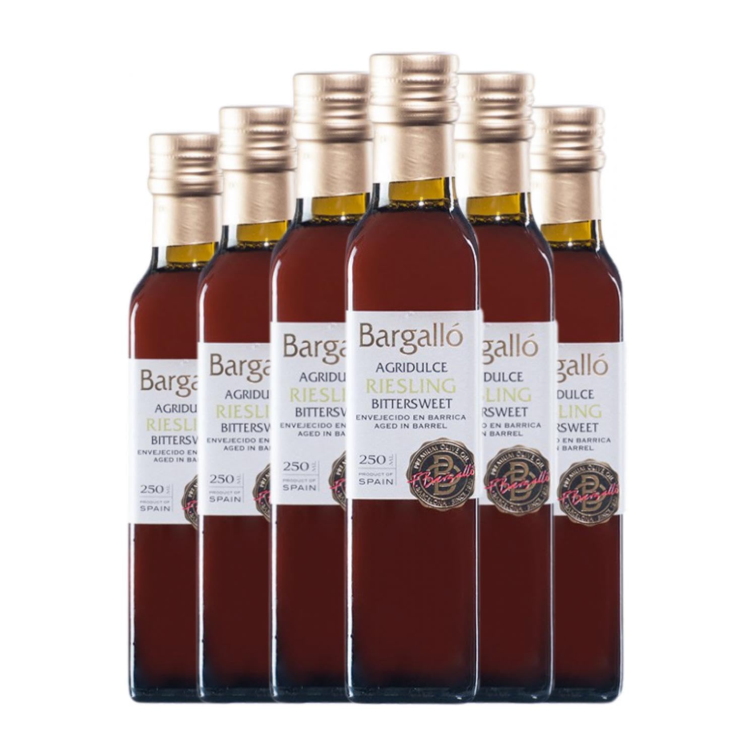Vinagre Bargalló Riesling Botellín 25 cl (Caja de 6 Botellín de 25 cl)