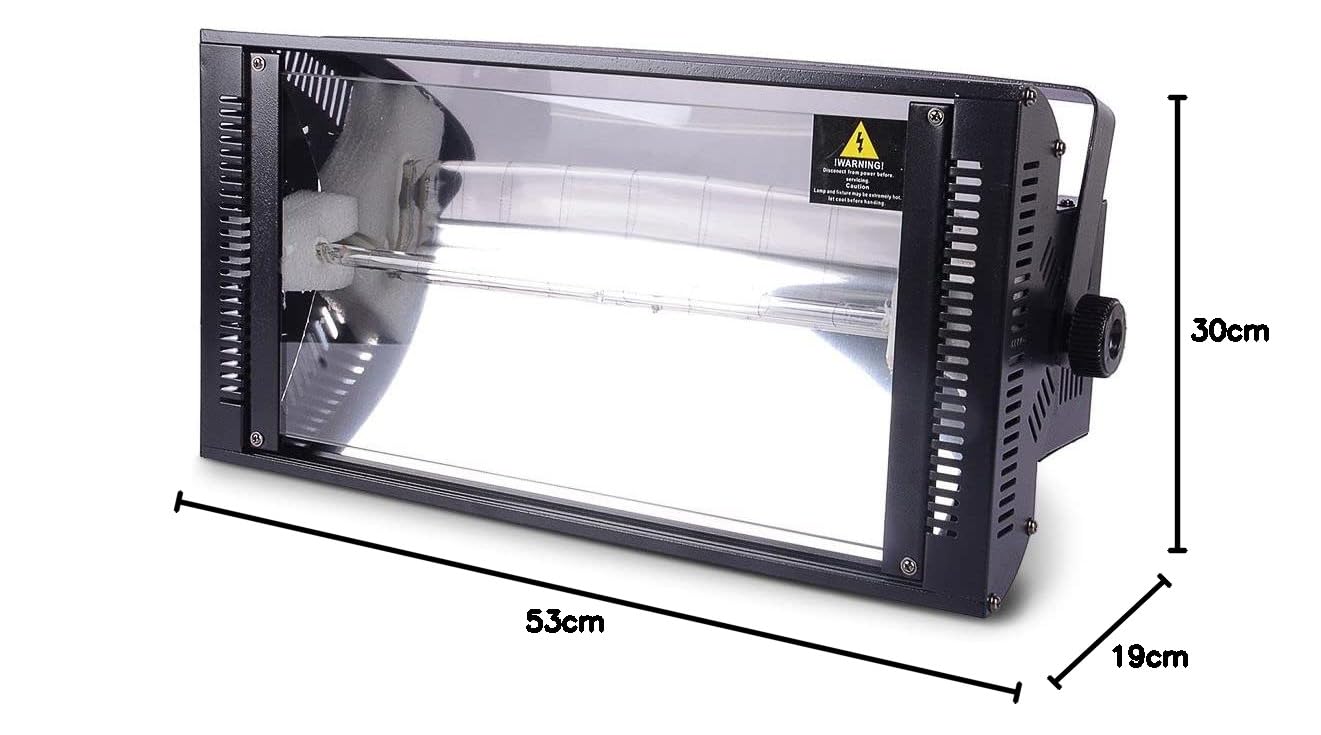 ETEC Professional Mega Strobe E-1500 DMX - 1500W Stroboskop Blitzer für DJ Equipment, Party Licht, Disco Lichter & Bühnenbeleuchtung