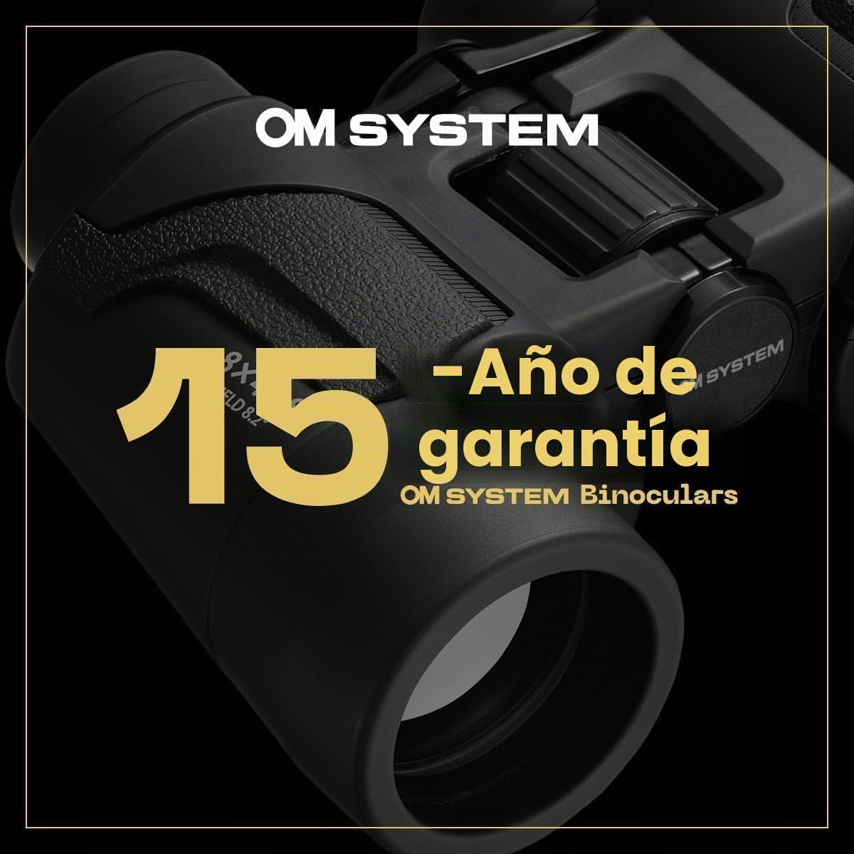 OM SYSTEM 8-16x40 S Prismáticos Zoom, Binoculares con Óptica BaK-7 | Aumento ajustable 8x-16x, lentes con recubrimiento antirreflejos, cuerpo de goma resistente y accesorios incluidos.