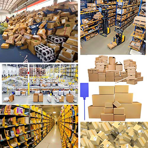 Leonbach 60 Pcs Waterproof Large Shipping Tags,2.3" X 10" ,Plastic Self Locking Big Seal Tags Zip Tie Label Hanging Tags For Logistics Use Luggage Labeling(Mixed 6 Colors) #TOP4