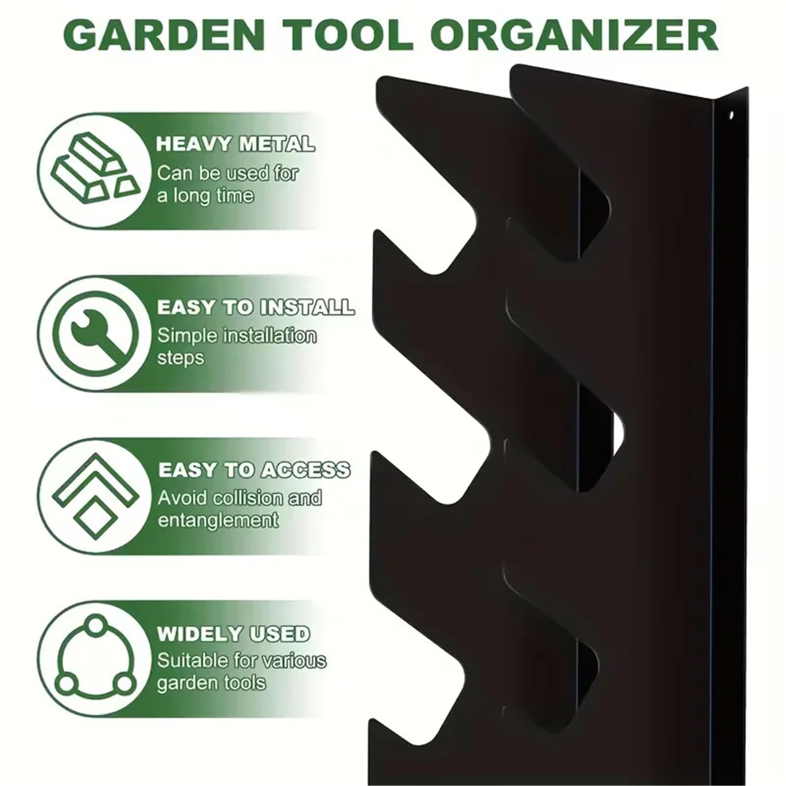 Soporte Para Herramientas Garage Tool Organizer Wall Mount 4 Floors