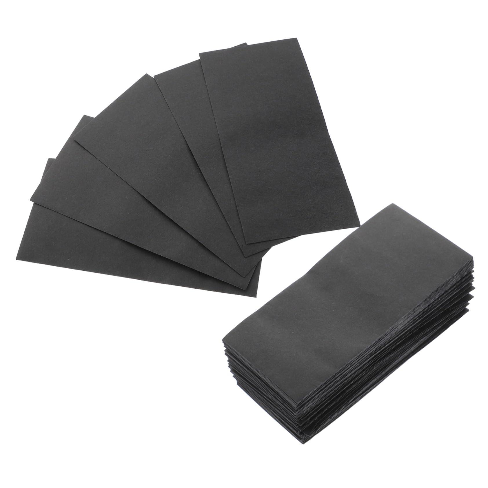 NOLITOY Enveloppes Autocollantes Pour Espèces 120 Pièces En Papier Couleur Noire, Dimensions Standard, Multifonction Pour Budgets Et Épargne, Usage Quotidien Et Voyages