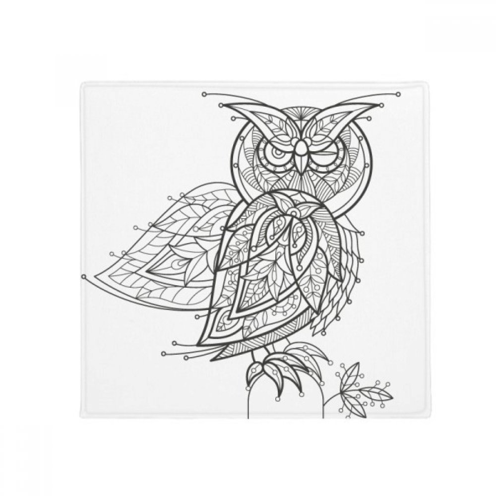 Pet mat oiseau peinture antidérapant multicolor 60x60cm pour entrée