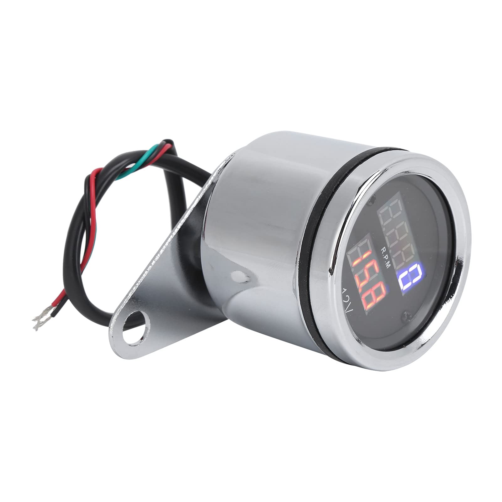 Motocicletta 3 in 1 Tachimetro Odografo Odografo Display LCD Iron Resistente 12V