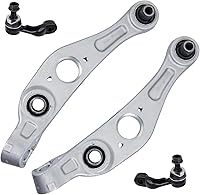 Vista 371 de Detroit Axle - 4 brazos de control de extremo delantero para Nissan Frontier Xterra 2000-2004 Brazos de control inferior y superior con rótulas