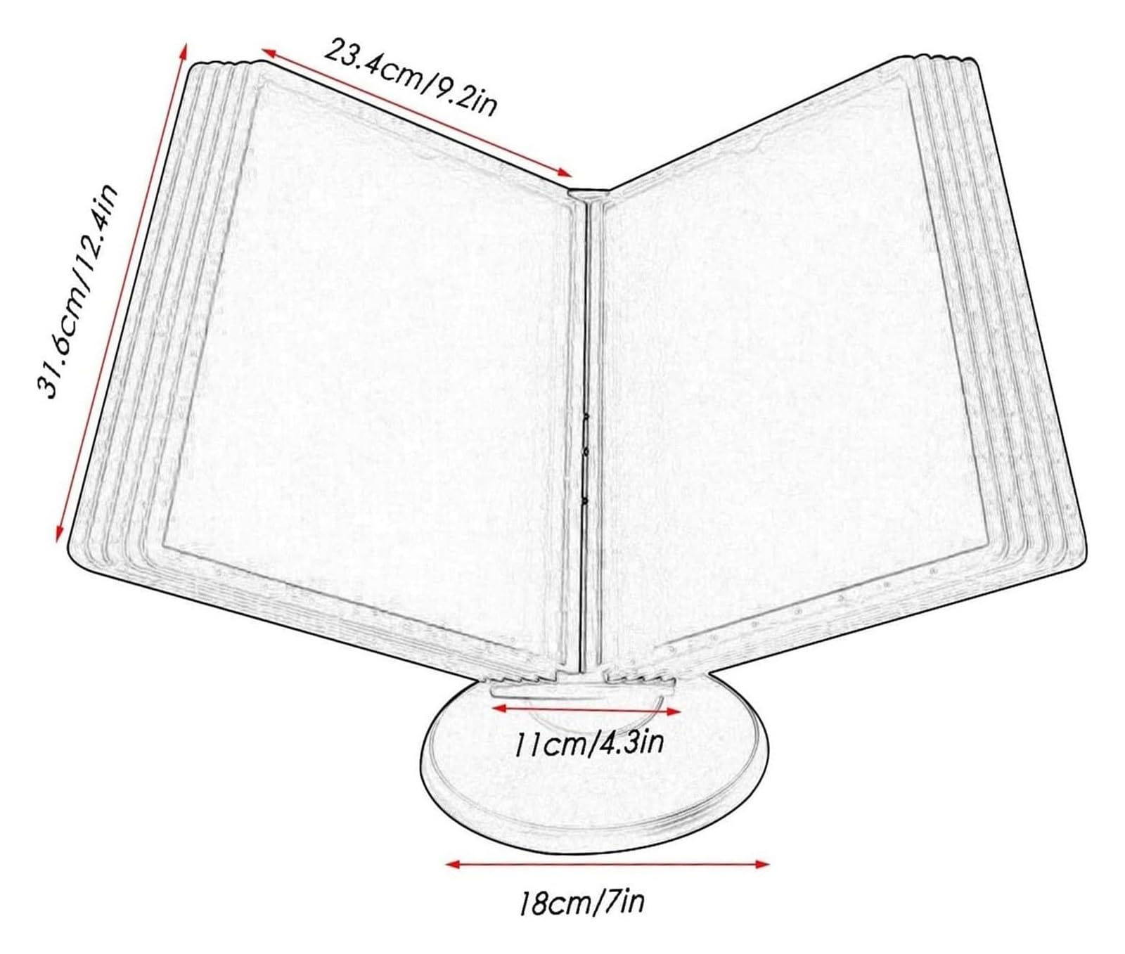 Organizzatore di riferimento for scrivania con materiali speciali