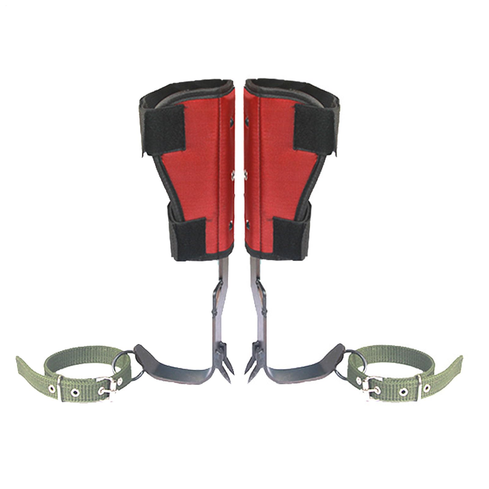 Kletterspitzen,Baumkletterspikes Stange für Baumarbeiten, Jagen, Obstpflücken - Verstellbare Kletterbaumspitzen mit Schuhen, Stiefeln, Stahlpedal