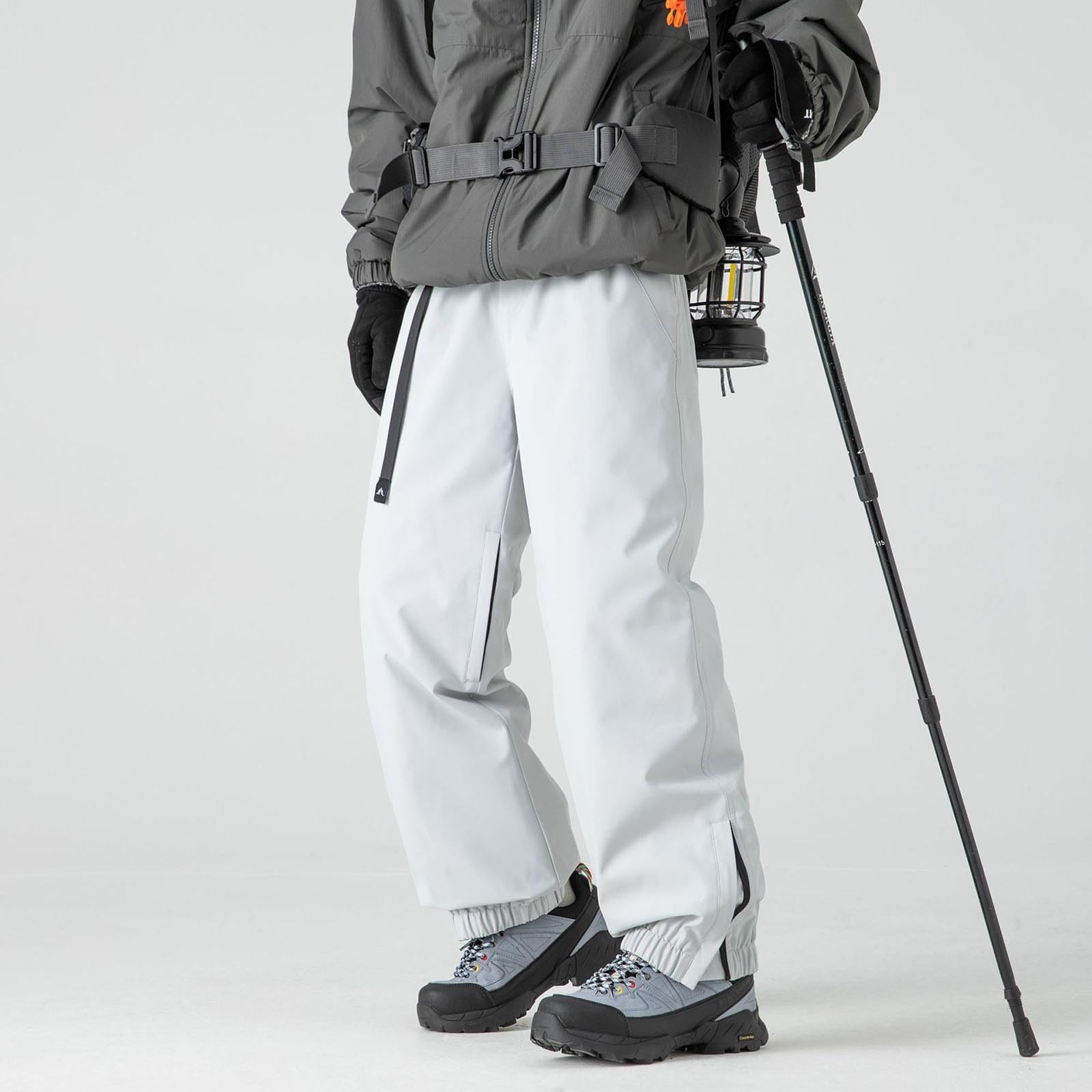Generico Pantaloni da Neve Uomo Impermeabili Pantalone Neve Tecnici Baggy Snowboard Pants Invernali Pantaloni Sci Caldo Salopette Montagna