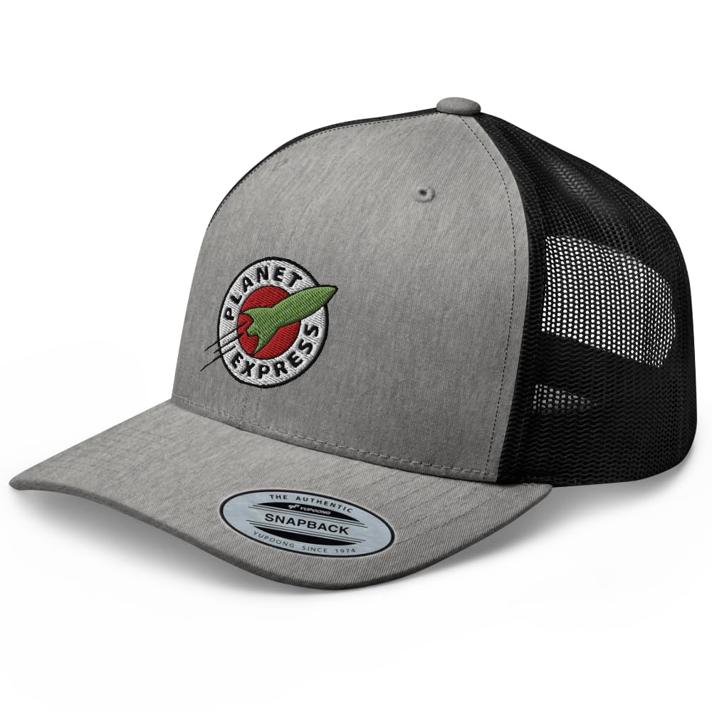 RIVEMUGPlanet Express Premium Trucker Hat Curved Bill Mid Crown Adjustable Cap
