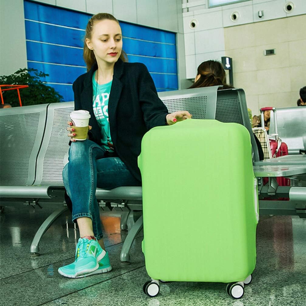 review Garneck Travel Luggage Cover Suitcase Protector Elastic Trolley Case Cover for 26-30 Inches Luggage Size L (Light Green)