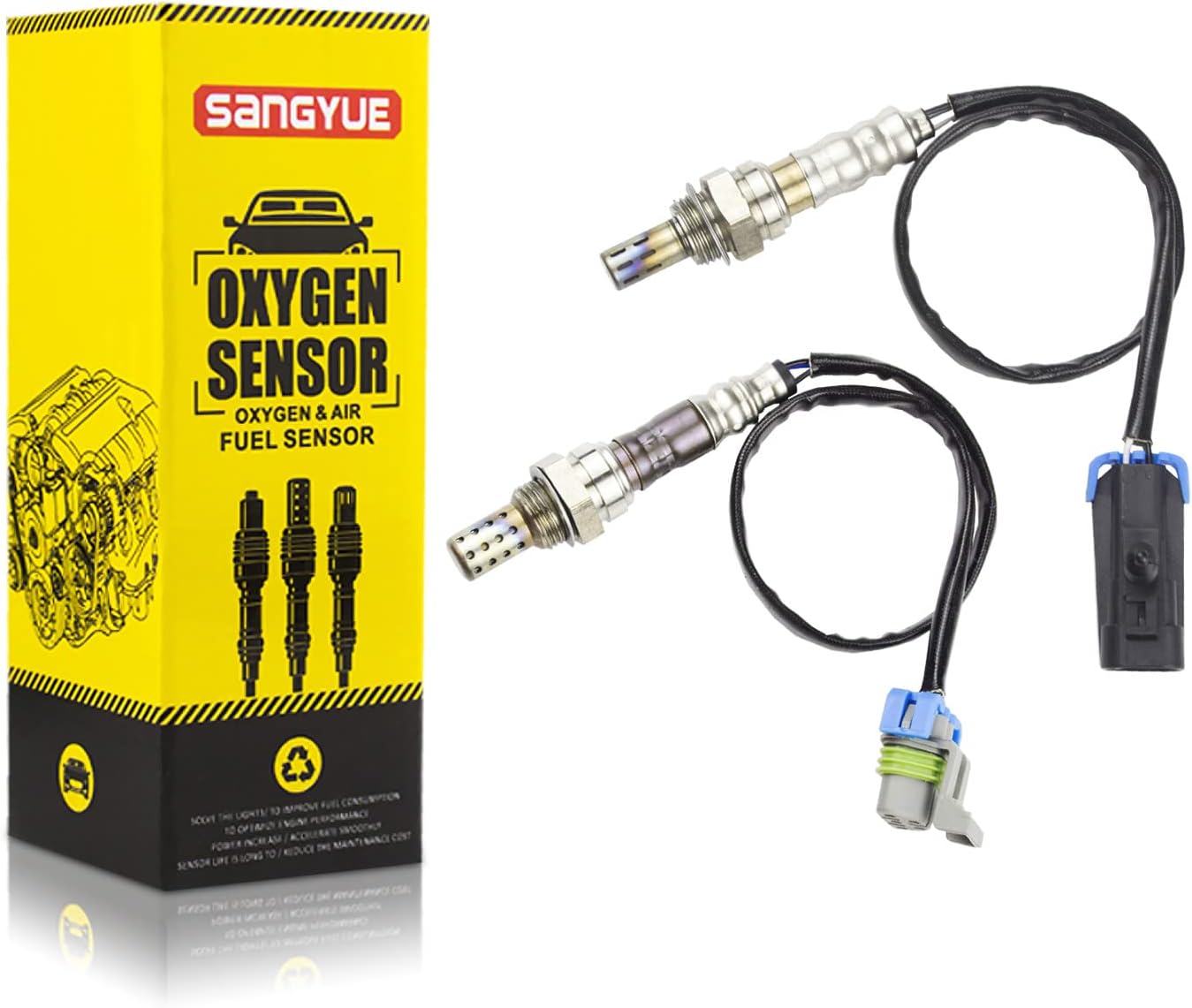 Oxygen O2 02 Sensor 1 & 2 for 2010 2011 2012 2013 2014 Chevrolet Chevy Equinox 2.4L GMC Terrain 2.4L Upstream + Downstream 2PCS