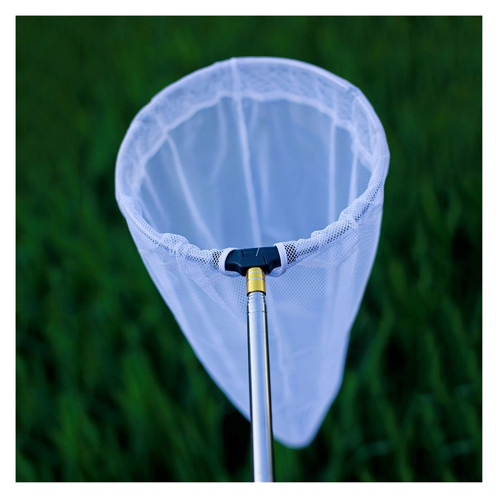 Epuisette Pêche Pliable Net Télescopique Insectie Mesh Portable Poignée en Acier Inoxydable Poignée Enfants Outdoor Activité Net Pôle for Insectes Fishing Rod Accessories
