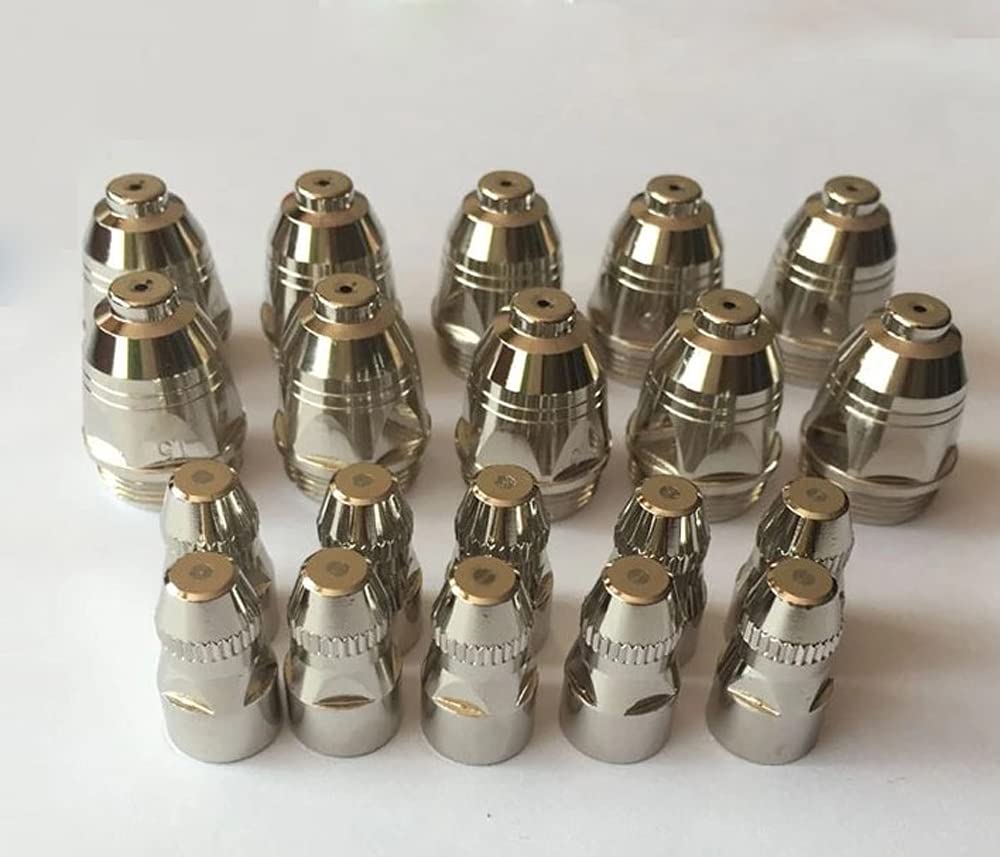 P-80 Plasma Cutting Consumable Cutter Torch Nozzle Tips Electrode (1.5 mm Nozzle + Electrode), Suitable for CUT 80-100 AMP Plasma Cutting Torch