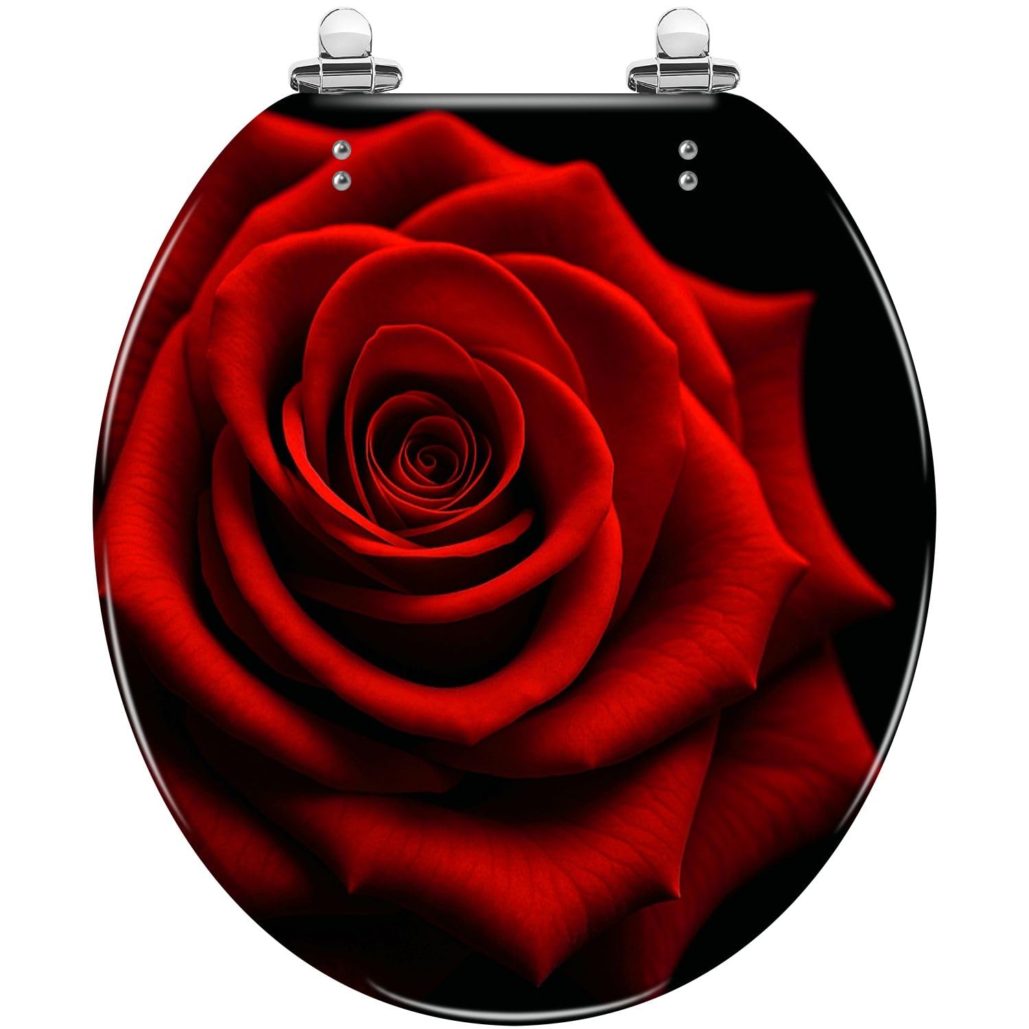 Sedile WC rotondo nero BEMKA per bagno
