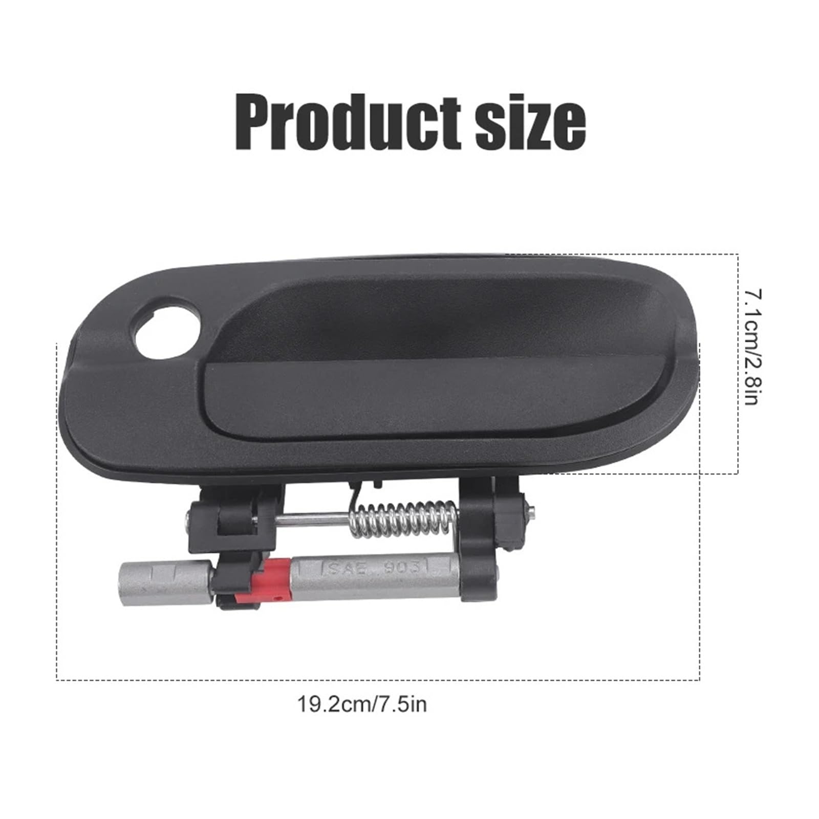 Pasuje do Nisan Sentra 2000 2001 2002 2003 2004 2005 2006 826076Z608 826066Z608 806076Z603 806066Z703 Auto klamka do drzwi zewnętrznych(2pcs Front LH RH)