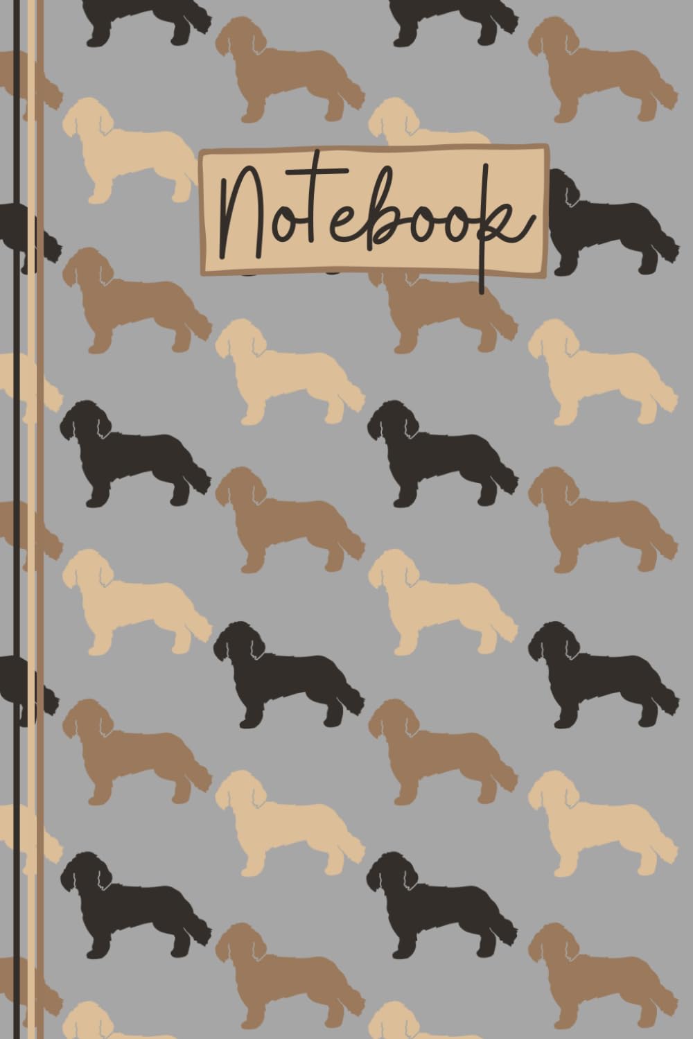 Cockapoo Notebook: Cute Cockapoo Lined Journal, The Perfect Novelty Cockapoo Gift for a Dog Lover or Pet Owner - Grey