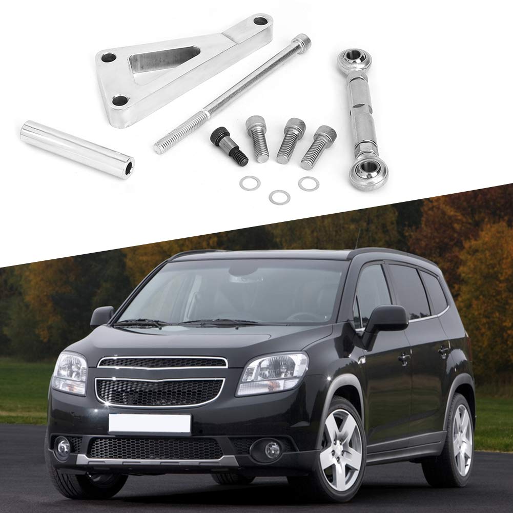 KUIDAMOS Kit Staffa di Montaggio Motore Motore Pompa Acqua Ad Alte Prestazioni in Lega di Alluminio per Chevy 350 Sostituisci OE 291825042444 Adatto per Appassionati e Professionisti Argento