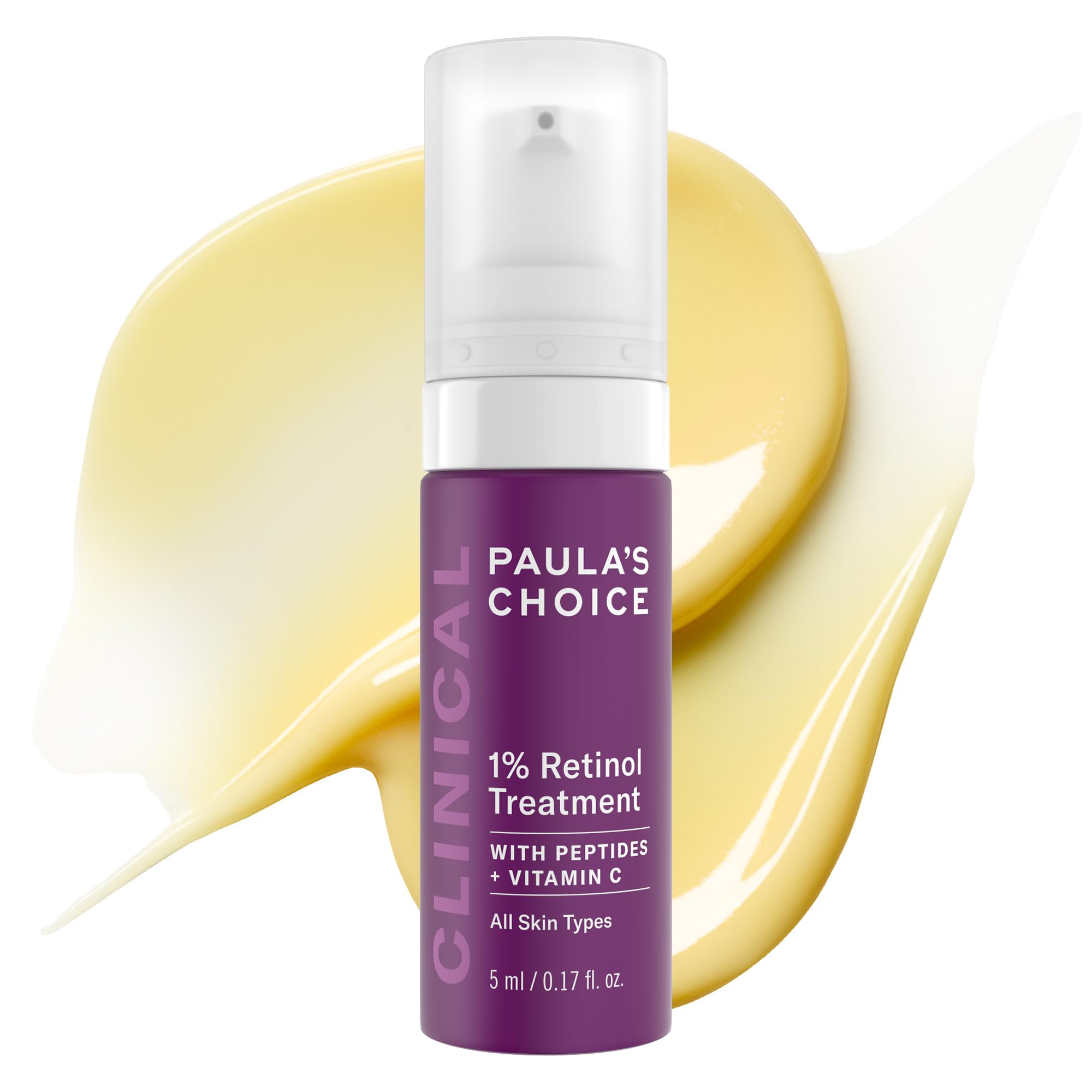 Paula's Choice CLINICAL 1% Retinol Face Moisturizer Treatment with Peptides, Vitamin C & Licorice Extract, Firming Face Cream, Anti-Aging & Wrinkles, Fragrance Free