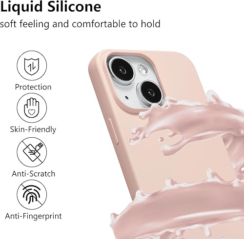 Miniatura 5 de ZTOFERA Funda para iPhone 1314 con correa, funda cruzada para teléfono con cordón ajustable para el cuello para el hombro, silicona suave a prueba