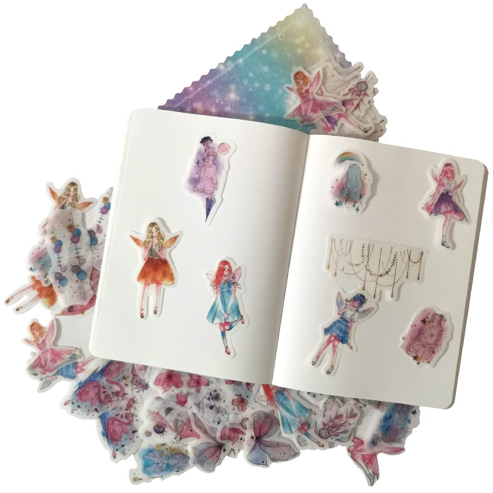Śliczny papier Washi z bajki świat Washi zestaw naklejek kawaii, wróżki, dziewczyna, kwiat wiśni, łapacz snów, naklejka do scrapbookingu, osobisty pamiętnik, DIY, planer, pakowanie prezentów, butelka