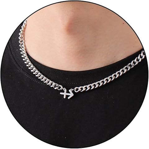 Stocking Stuffers - Zodiac Sign Necklace for Men Boys Women, Stainless Steel Conste...