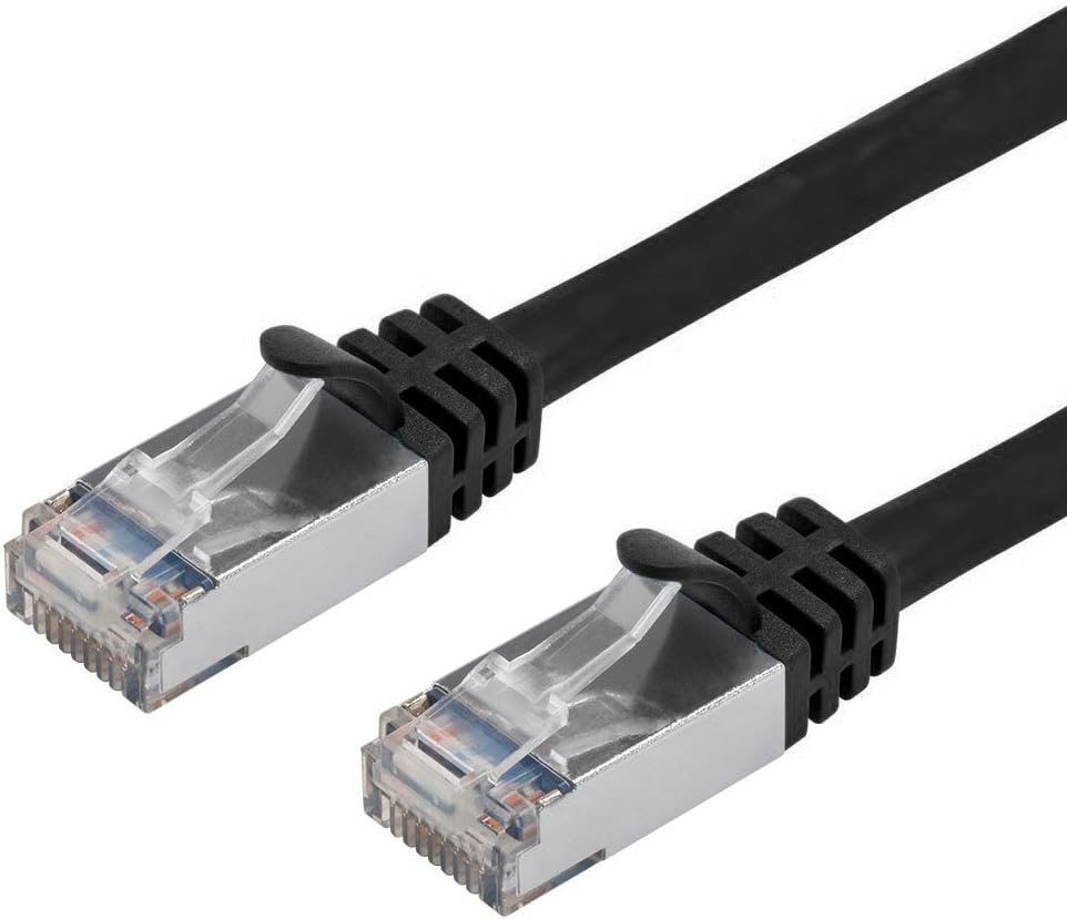 Buhbo 25 ft CAT7 Shielded RJ45 Ethernet Network Snagless Cable 10Gbps 600 MHz