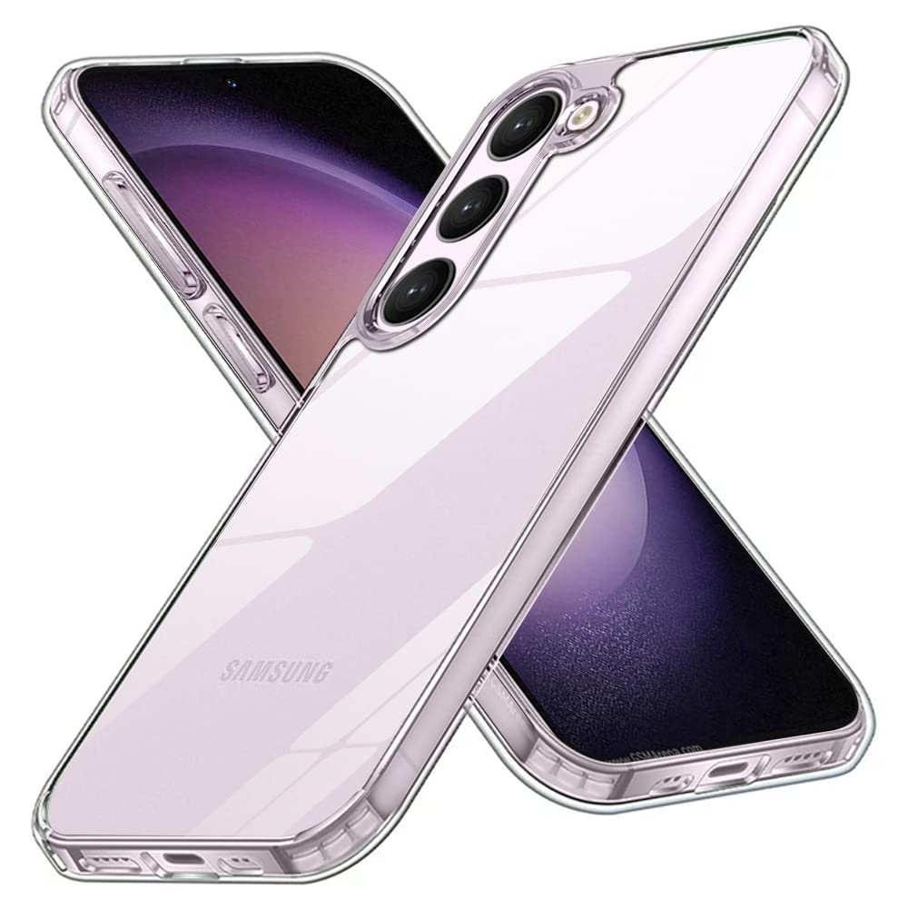 Winble Ultra Hybrid Crystal Clear Back Cover Case for Samsung Galaxy S23 5G | Shockproof Camera & Drop Protection | Hard Clear Back | Bumper Back Cover Case for Samsung Galaxy S23 5G (Polycarbonate) (B0BV36PJ1W) Amazon Price History, Amazon Price Tracker