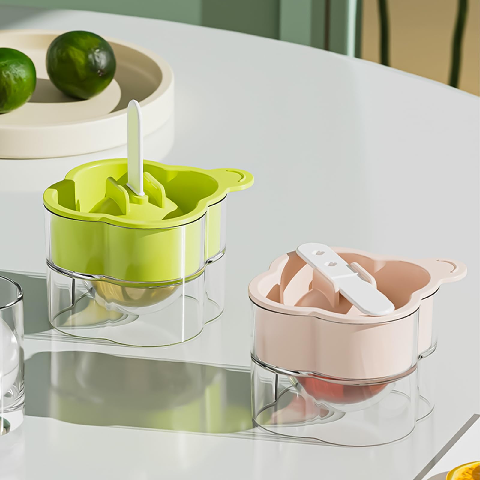 Moldes for hacer helados, hermosos moldes for paletas con palitos, utensilios de cocina for el hogar,Moldes para helados(Green)