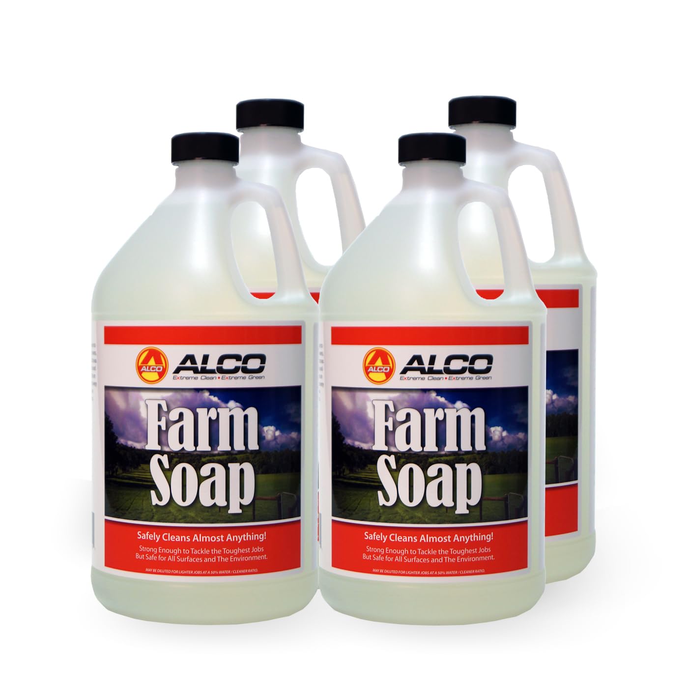 ALCO Farm Soap Wash and Cleaner, 1 Gallon, Pack of 4