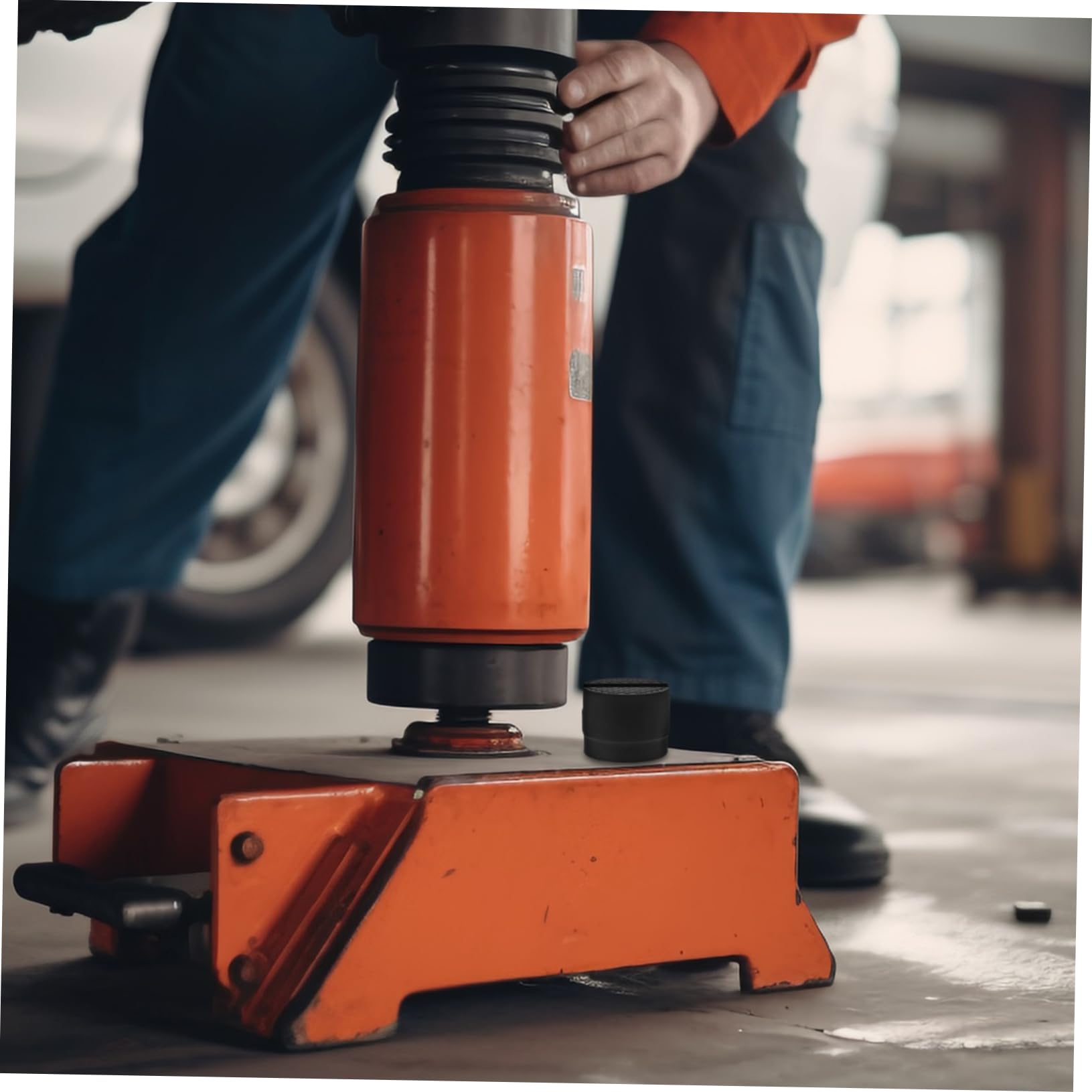 Beatifufu 2Pcs Rubber Jack Pads for Floor Jacks Durable Jack Stand Accessories with Non Slip Design Compatible with Various Jack for Enhanced Stability and Safety