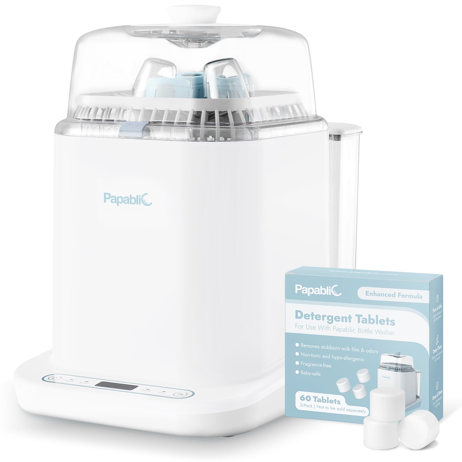 Amazon.co.jp: Papablic ボトルウォッシャープロ、哺乳瓶洗浄機&滅菌