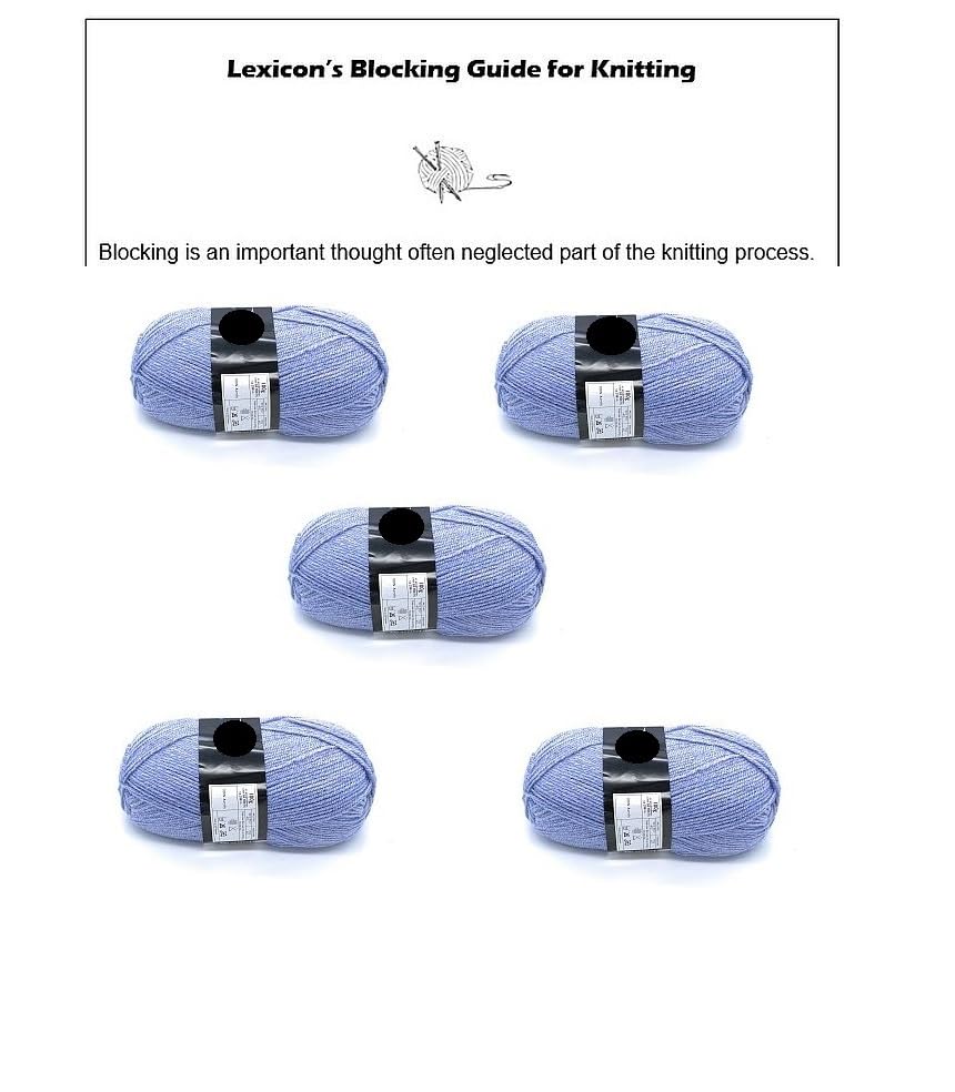 Lexicon Select Pack of 5 x 100g Balls Blue Double Knitting Wool - Bluebell - Image 4