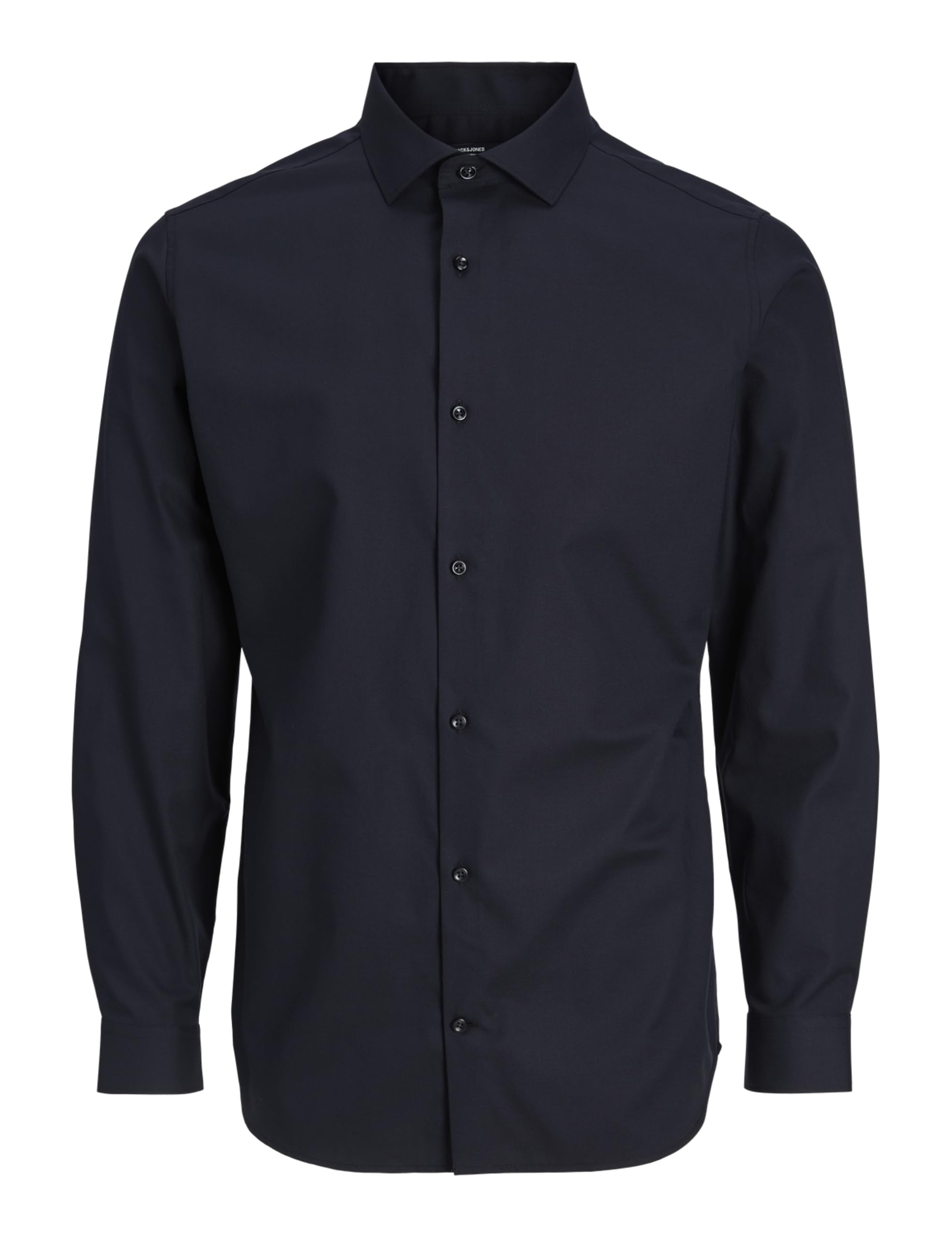 Jack & Jones Langarmhemd Slim Fit in Schwarz – JPRBLAPARKER Slim Fit Hemd, atmungsaktiv, ideal für den Alltag