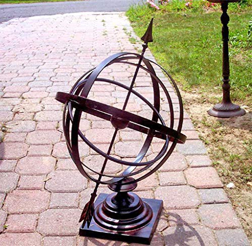 Large 24" Iron Arrow Armillary Sphere - Thumbnail 2