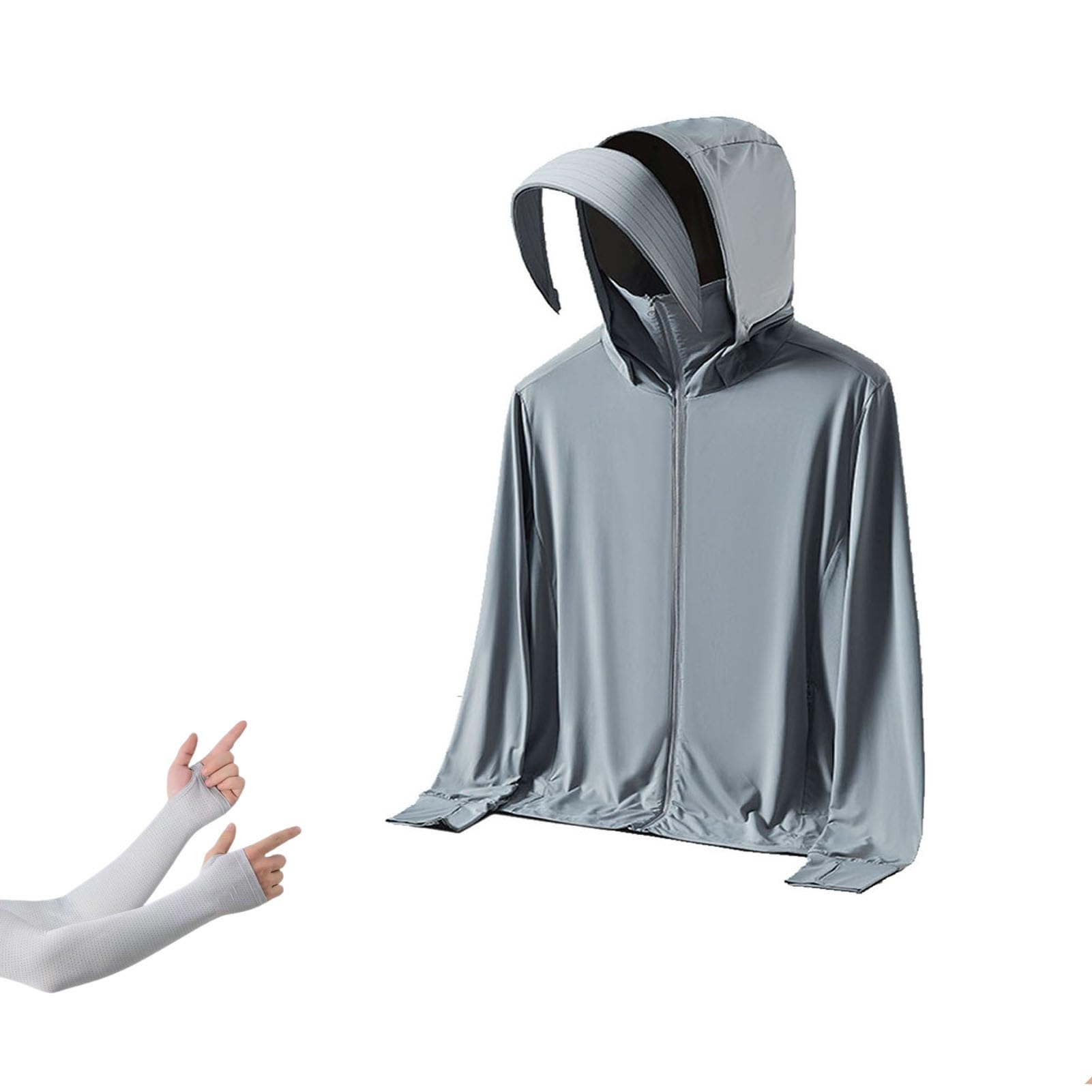 Giacca Estiva Rolanko Per Ragazze - Manica Lunga Con Fori Pollici, Protezione Solare, Asciugatura Rapida - Foto 7