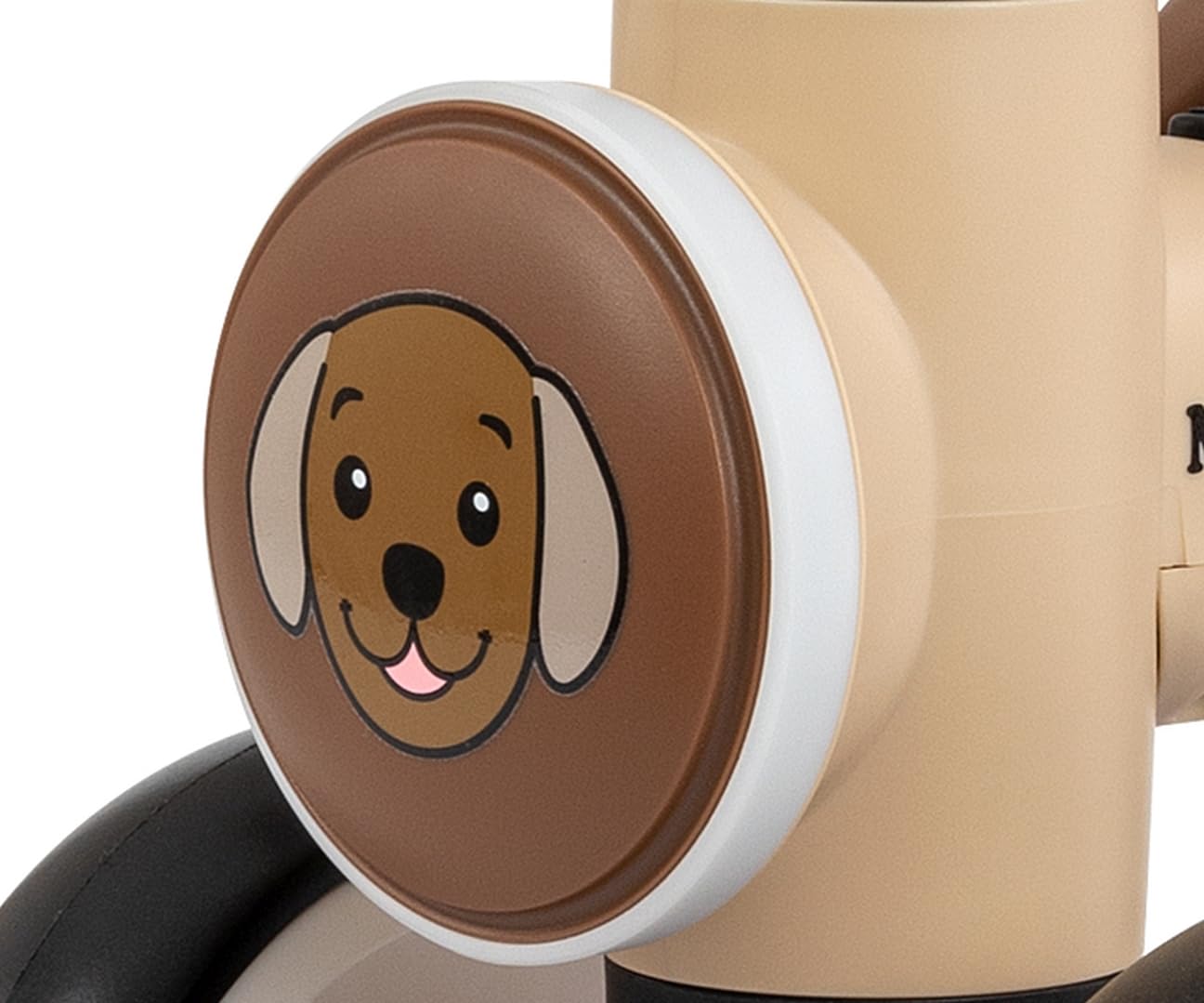 Milly Mally Jeździk dziecięcy YORK +12m LED dźwięki koła piankowe prezent na roczek (Beige)