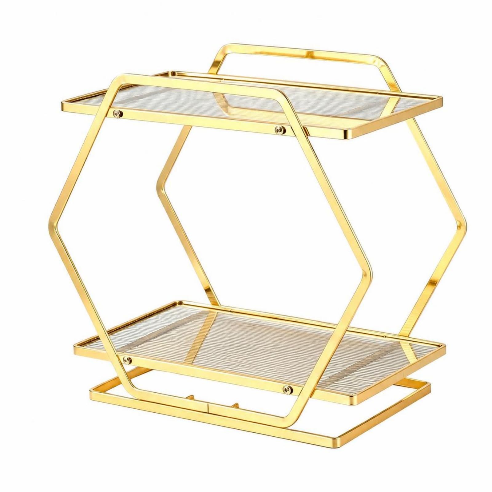 Organizador Cosméticos Dos Niveles, Style to 2, Dorado, Color to 2