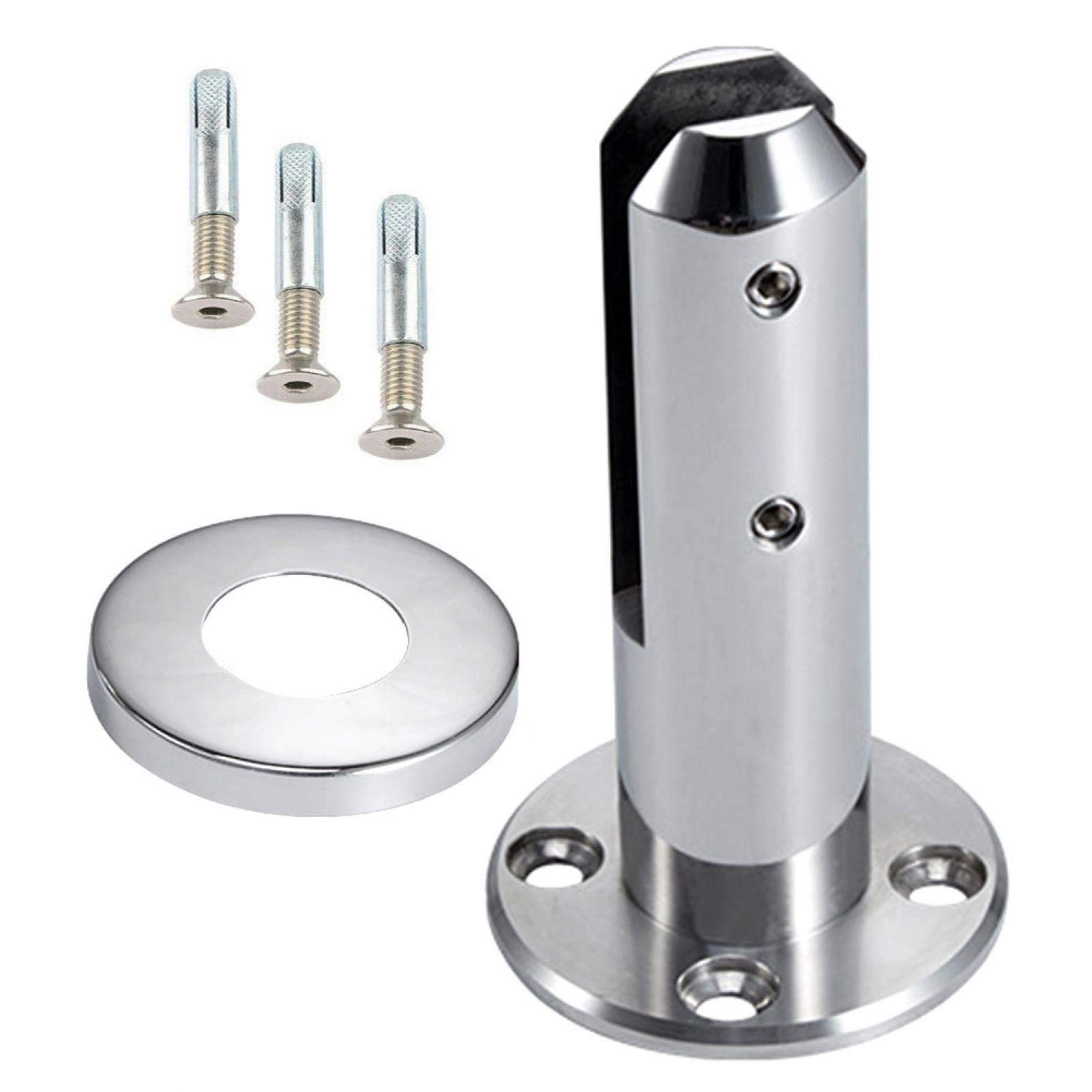 MOVKZACV Glass Clamp, Stainless Steel Spigots Stairs, Glass Fence Clamp