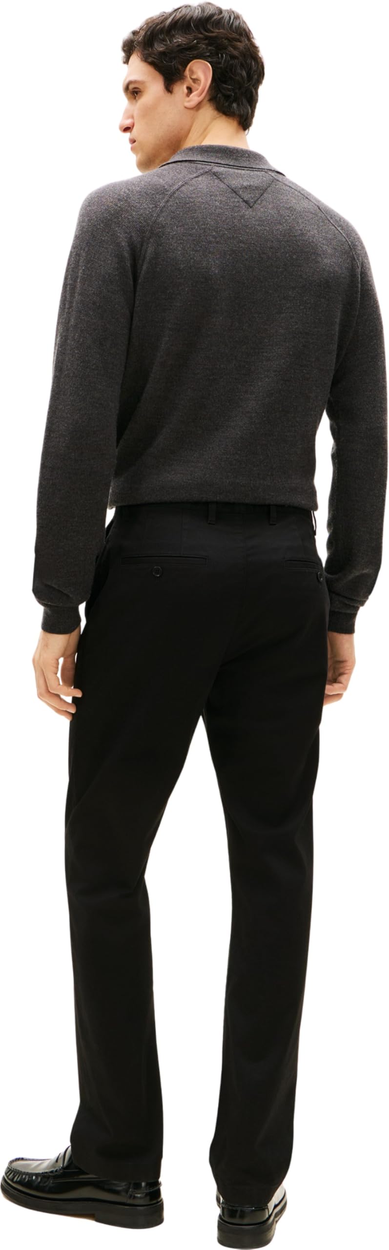 Tommy Hilfiger Chino para Hombre, Negro (Negro), 34W / 32L