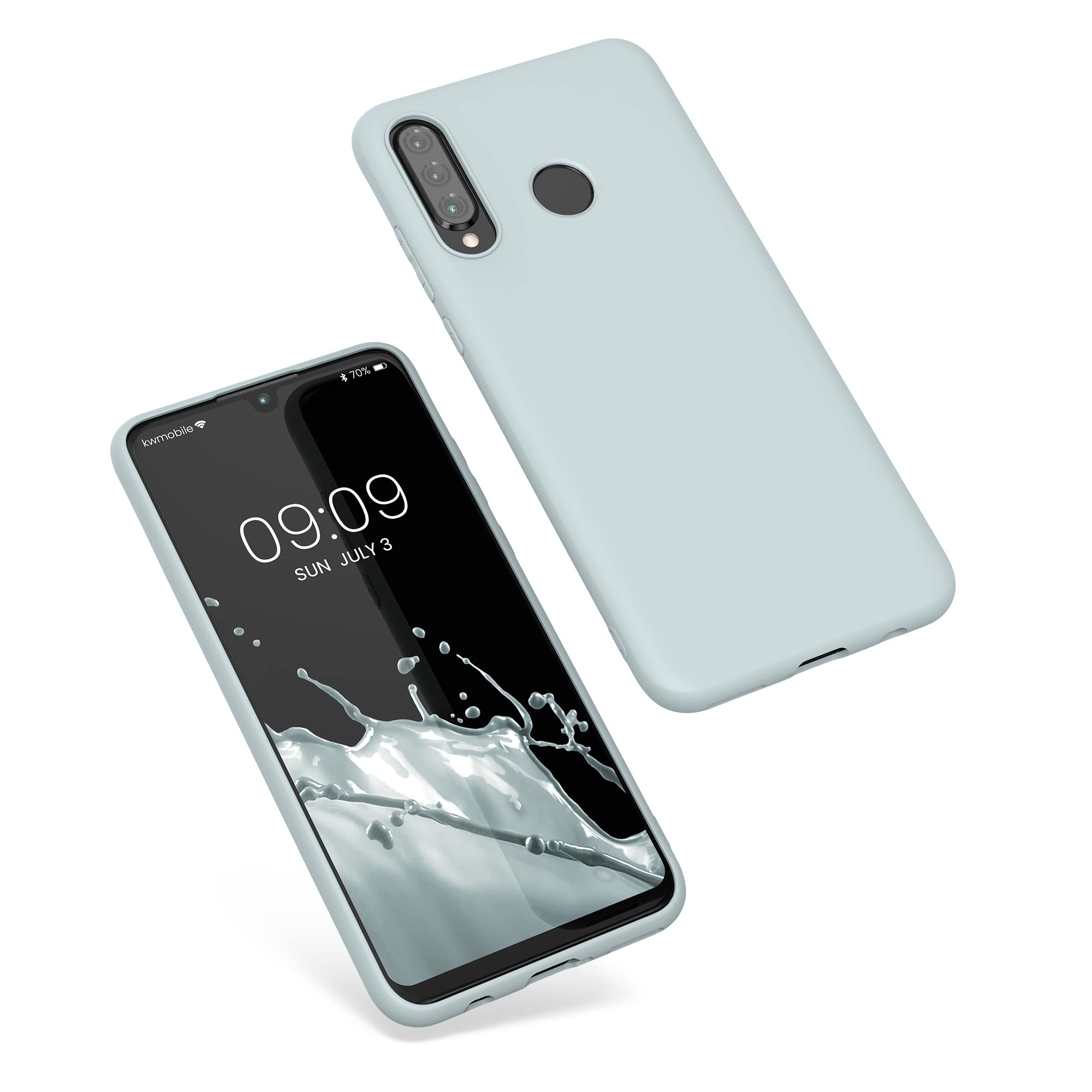 Kwnmobile Schutzhülle Für Huawei P30 Lite – Weiches TPU-Silikon, Kabellades Kompatibel, Matt Mintgrün