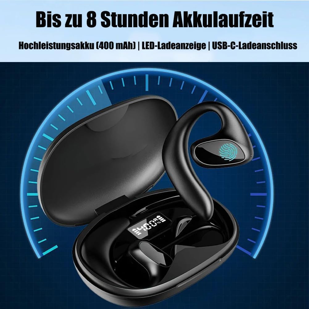 Sonabuds ki übersetzer kopfhörer-sona buds übersetzungskopfhörer Echtzeitübersetzung, Bluetooth-Konnektivität, unterstützt 156 Sprachen, ideal für Reisen und geschäftliche Zwecke (Schwarz,1 Pcs)